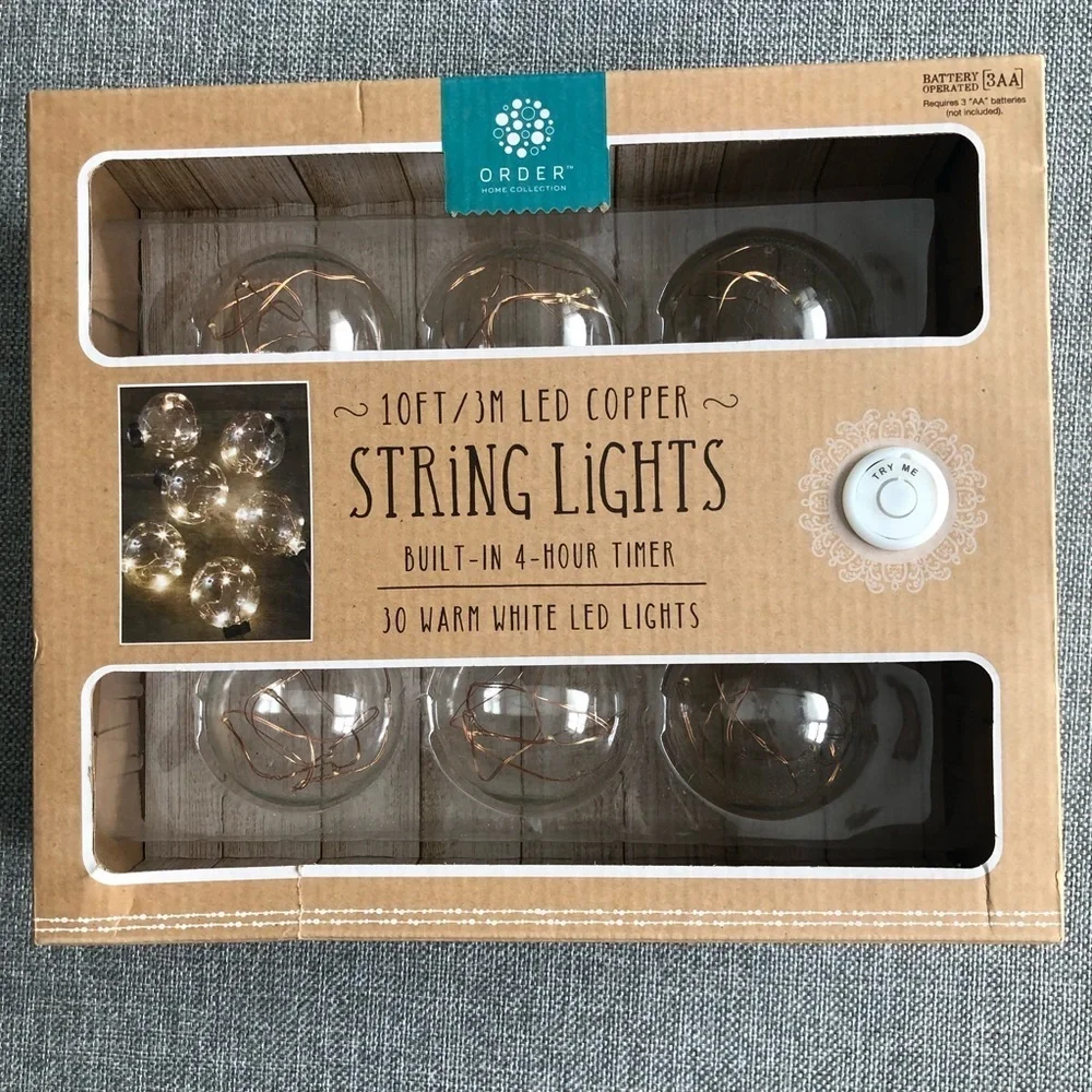 LED lights with built in 4 hour timer
